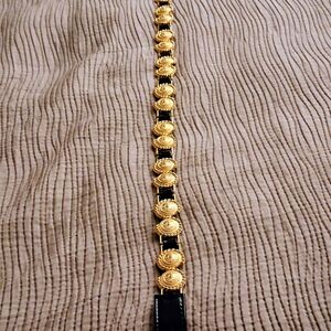 Gold and Blue Medallion Belt